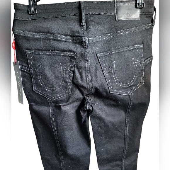 NEW True Religion High Rise Supper Skinny Women's Black Jeans - Picture 4 of 10